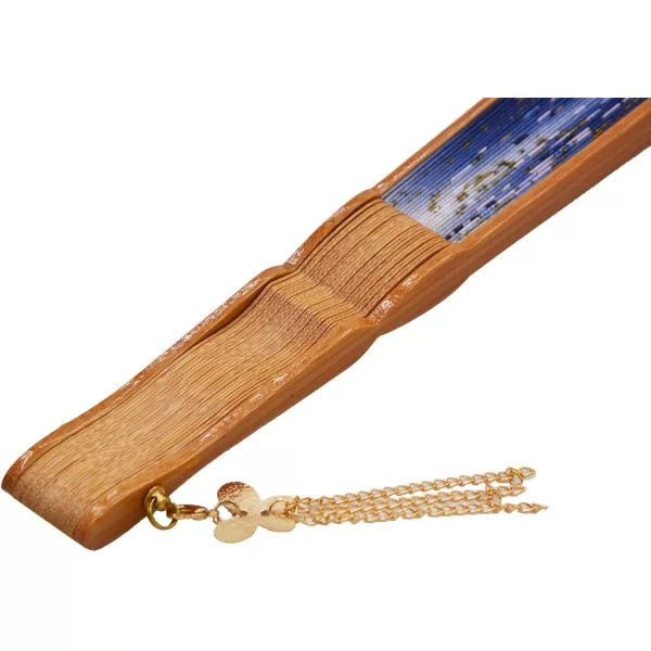 Amajiji 827quot Handcrafted Japanesestyle folding fan NQE 003