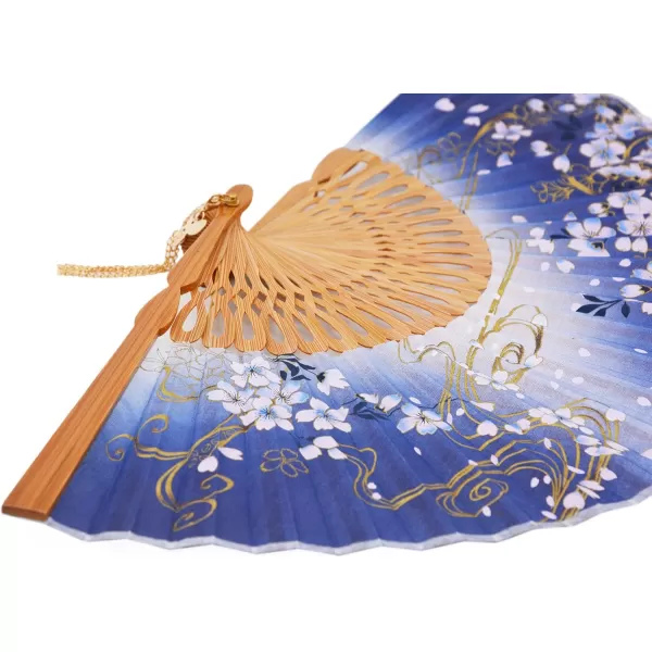 Amajiji 827quot Handcrafted Japanesestyle folding fan NQE 003