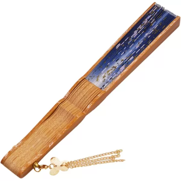 Amajiji 827quot Handcrafted Japanesestyle folding fan NQE 003