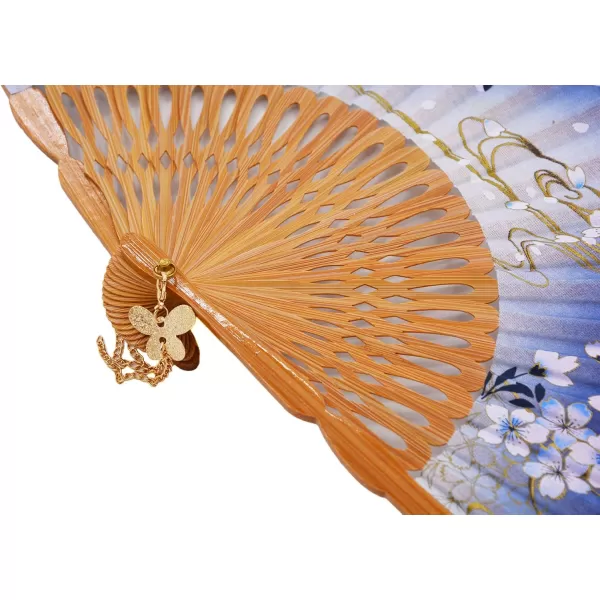 Amajiji 827quot Handcrafted Japanesestyle folding fan NQE 003