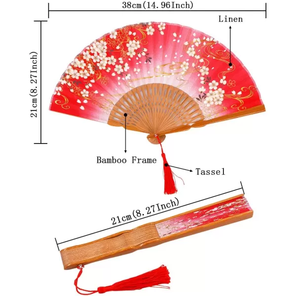 Amajiji 827quot Handcrafted Japanesestyle folding fan NQE 005