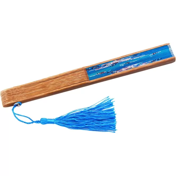 Amajiji 827quot Women Folding Fan Hand FanChineaseJapanese Vintage Retro Style HQJ18Hqj20