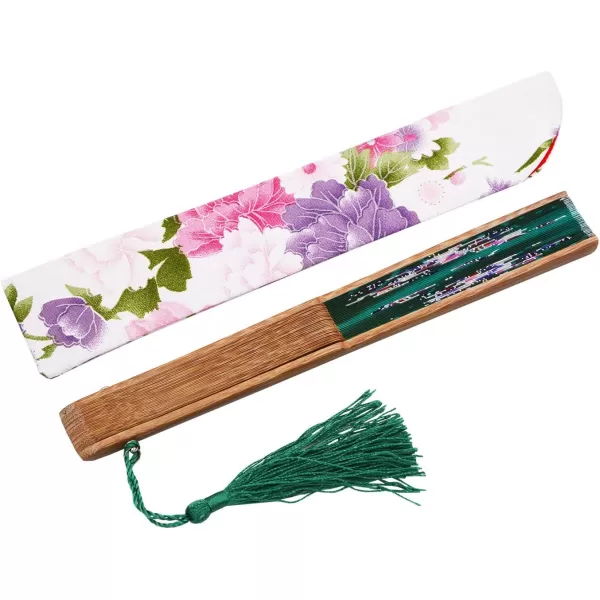 Amajiji 827quot Women Folding Fan Hand FanChineaseJapanese Vintage Retro Style NQE HQJ23Hqj18