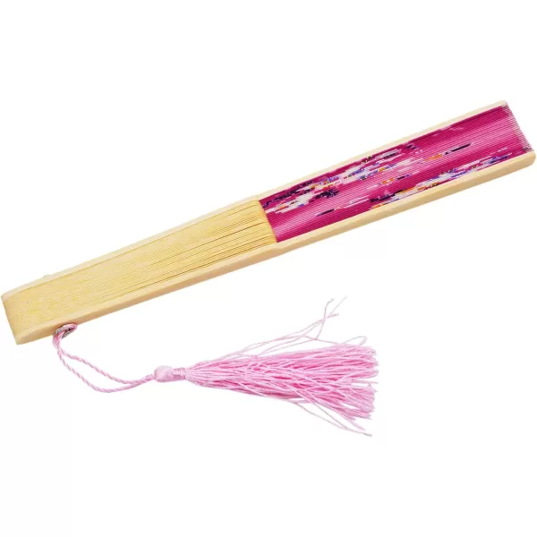Amajiji 827quot Women Folding Fan Hand FanChineaseJapanese Vintage Retro Style NQE HQJ23Hqj23