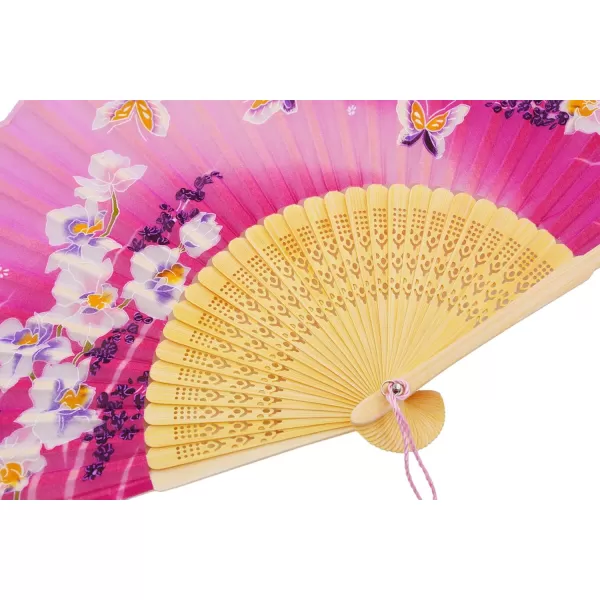Amajiji 827quot Women Folding Fan Hand FanChineaseJapanese Vintage Retro Style NQE HQJ23Hqj23