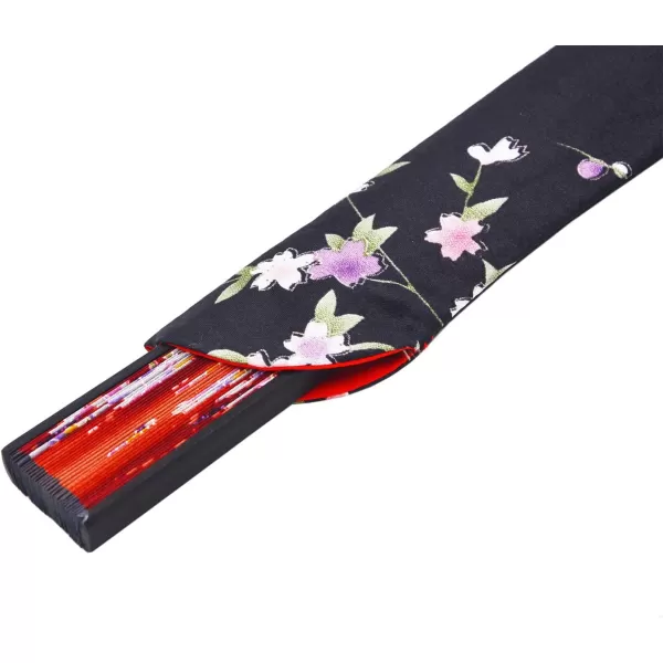 Amajiji 827quot Women Folding Fan Hand FanChineaseJapanese Vintage Retro Style NQE HQJ23Red