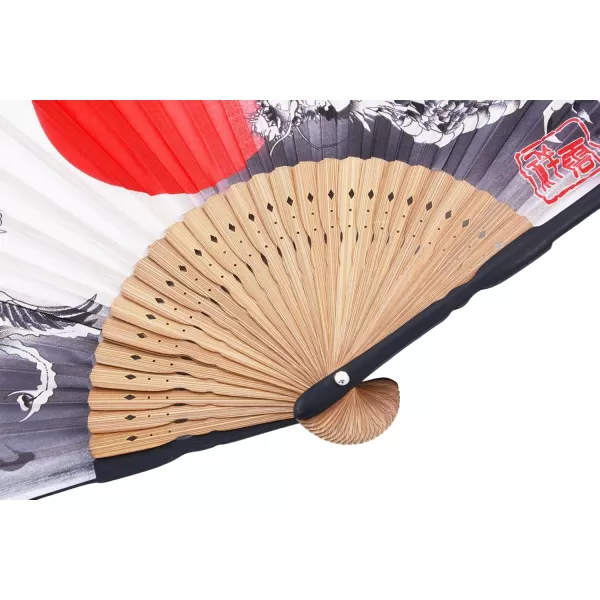 Amajiji 827quot21CM Japanese Vintage Retro Style Handheld Folding Fan CZ03Cz03