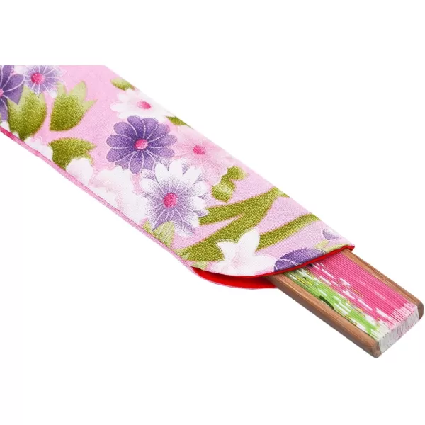 Amajiji Charming Elegant Modern Woman Handmade Bamboo Silk 827quot 21cm Folding Pocket Purse Hand Fan AM01Am01