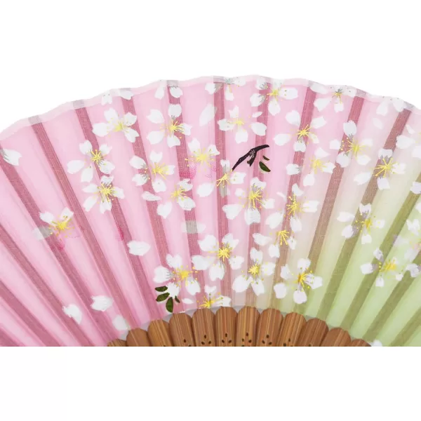 Amajiji Charming Elegant Modern Woman Handmade Bamboo Silk 827quot 21cm Folding Pocket Purse Hand Fan AM01Am01