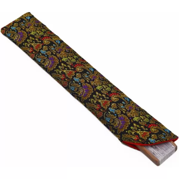 Amajiji Charming Elegant Modern Woman Handmade Bamboo Silk 827quot 21cm Folding Pocket Purse Hand Fan BlackCzt06