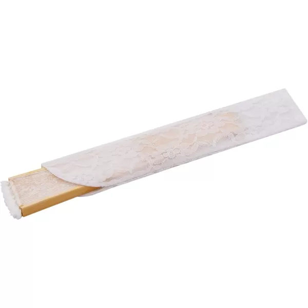 Amajiji ChineseJapanese Vintage Retro Style Bamboo Wood Silk Folding Hand Fan for women HBSY 23cm 001001