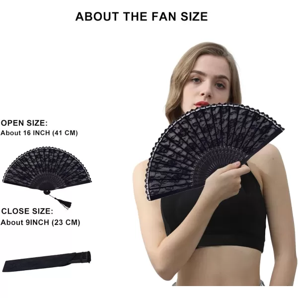 Amajiji ChineseJapanese Vintage Retro Style Bamboo Wood Silk Folding Hand Fan for women HBSY 23cm 001002