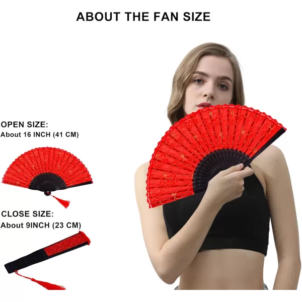 Amajiji ChineseJapanese Vintage Retro Style Bamboo Wood Silk Folding Hand Fan for women HBSY 23cm 001003