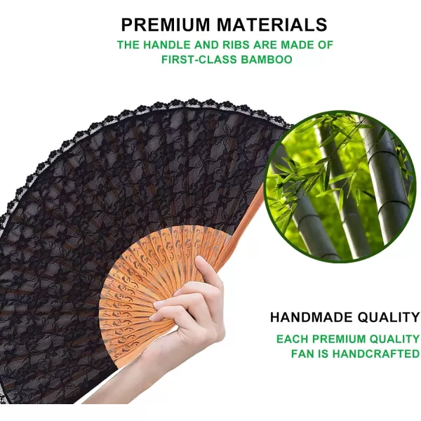 Amajiji ChineseJapanese Vintage Retro Style Bamboo Wood Silk Folding Hand Fan for women HBSY 23cm 001006