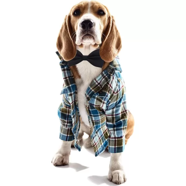 Amajiji Formal Dog Bow Ties for Medium ampamp Large Dogs D114 100 polyester BlackBlack