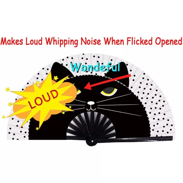 Amajiji Large Folding Fan ChineaseJapanese Bamboo and NylonCloth Folding Hand Fan Hand Folding Fans for WomenMen Hand Fan Festival Fan Gift Fan Folding Fan Dance Fan Chiba ightBlack at