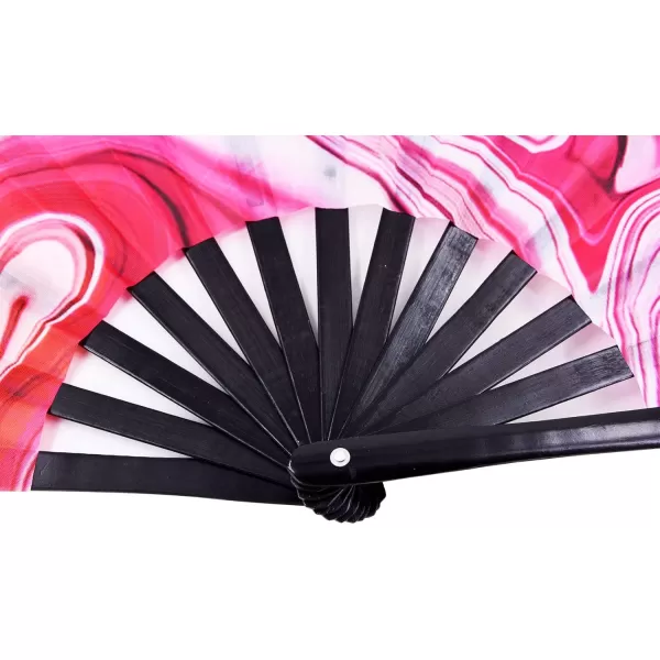 Amajiji Large Folding Fan ChineaseJapanese Bamboo and NylonCloth Folding Hand Fan Hand Folding Fans for WomenMen Hand Fan Festival Fan Gift Fan Folding Fan Dance Fan Chiba ightSunset ream