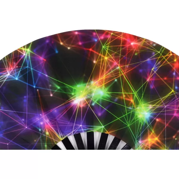 Amajiji Large Folding Fans Rave Festival Accessories for WomenMen ChineaseJapanese Bamboo and NylonCloth Perform Fan Hand Fan Gift Fan Craft Fan Dance Fan AM2Am5