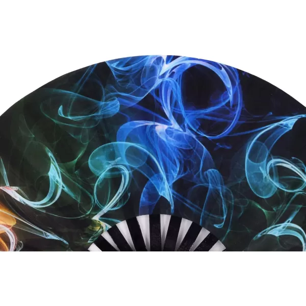 Amajiji Large Folding Fans Rave Festival Accessories for WomenMen ChineaseJapanese Bamboo and NylonCloth Perform Fan Hand Fan Gift Fan Craft Fan Dance Fan AM2Am2