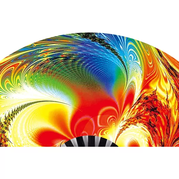 Amajiji Large Folding Hand Rave Fan for WomenMen ChineaseJapanese Bamboo and NylonCloth Folding Hand Fan Hand Fan Festival Fan Gift Fan Craft Fan Folding Fan Dance Fan Disco BassSunset