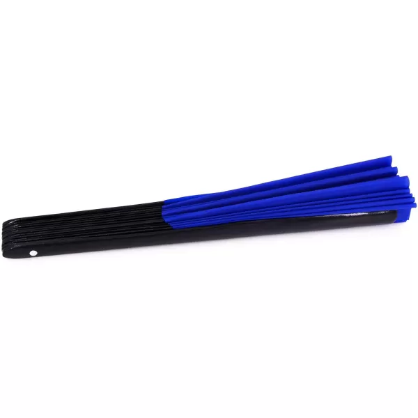 Amajiji Large Folding Hand Rave Fan for WomenMen ChineaseJapanese Bamboo and NylonCloth Folding Hand Fan for Performance Festival Events Gift Craft Dance Decorations BlackBlue