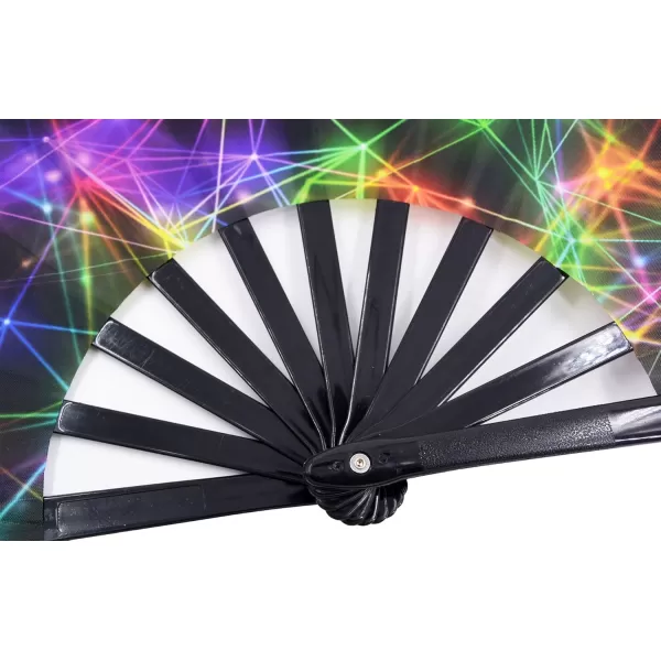 Amajiji Large Galaxy Folding Fan ChineaseJapanese Folding NylonCloth Hand Fan Hand Folding Fans for WomenMen Hand Fan Festival Gift Fan Craft fan Folding Fan Dance Fan AM5Am1
