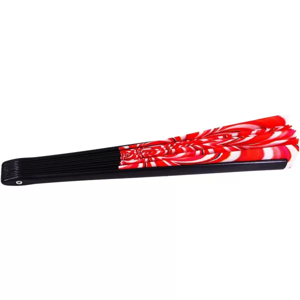 Amajiji Large Peacock Folding Fan ChineaseJapanese Folding NylonCloth Hand Fan Hand Folding Fans for WomenMen Hand Fan Festival Gift Fan Craft fan Folding Fan Dance Fan Red Peacock