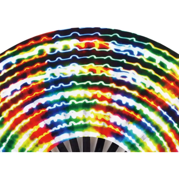 Amajiji Large Rave Folding Hand Fan for MenWomen ChineaseJapanese Bamboo Hand Fan Festival Accessories Performance Decoration Gift Dance Handheld Fan Electromagnetic LightElectromagnetic Light