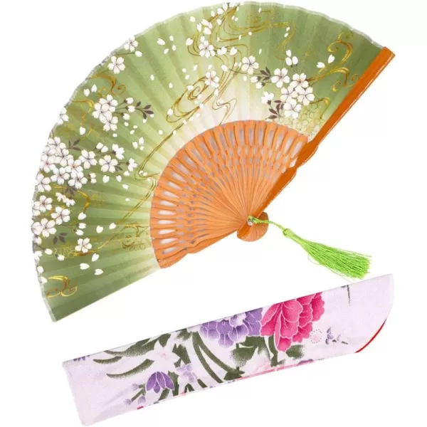 Amajiji 827quot Handcrafted Japanesestyle folding fan NQE 002