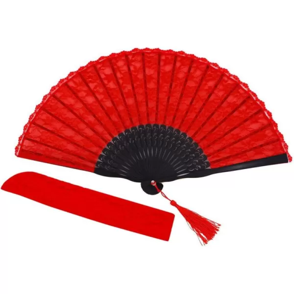 Amajiji ChineseJapanese Vintage Retro Style Bamboo Wood Silk Folding Hand Fan for women HBSY 23cm 001005