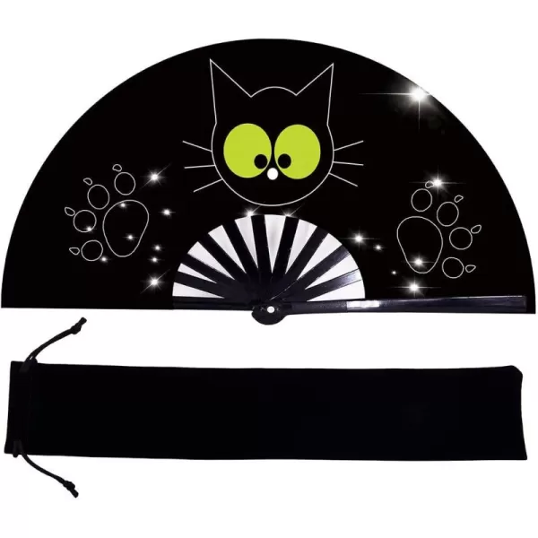 Amajiji Large Folding Fan ChineaseJapanese Folding NylonCloth Hand Fan Women Hand Folding Fans Hand Fan Gift fan Craft fan Folding Fan Dance Fan Surprised