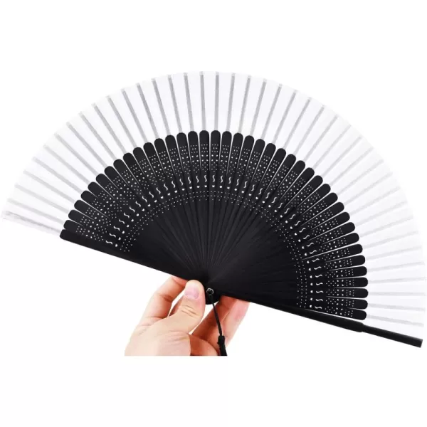 Amajiji Small Folding Hand Fan for Women Chinese Japanese Vintage Style Bamboo Silk Fans for Party Wedding Dancing Decoration Gift Performance AM13Am26