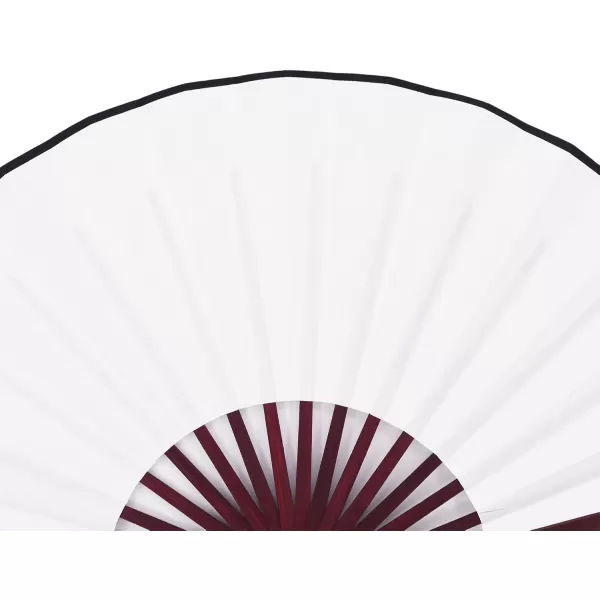 Amajiji 1333cm The blank ChineaseJapanese Hand Held Silk Folding Fan with Bamboo FrameChinese Style Men Bamboo Folded Fans Hand Held Props for Dancing white