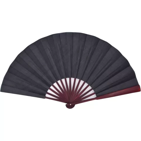 Amajiji 1333cm The blank ChineaseJapanese Hand Held Silk Folding Fan with Bamboo FrameChinese Style Men Bamboo Folded Fans Hand Held Props for Dancing black