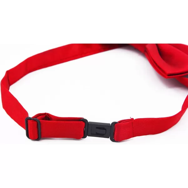 Amajiji Formal Dog Bow Ties for Medium ampamp Large Dogs D114 100 Polyester Dark RedDark Red