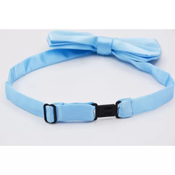 Amajiji Formal Dog Bow Ties for Medium ampamp Large Dogs D114 100 Polyester Dark RedLight Blue