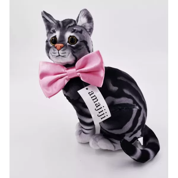 Amajiji Formal Dog Bow Ties for Medium ampamp Large Dogs D114 100 Polyester Dark RedPink