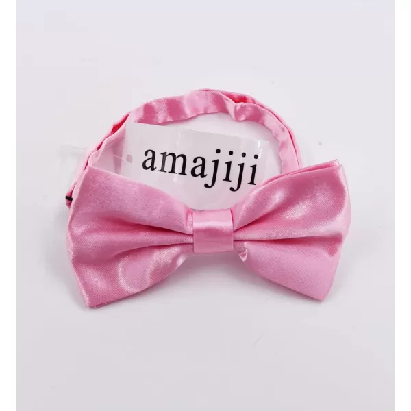Amajiji Formal Dog Bow Ties for Medium ampamp Large Dogs D114 100 Polyester Dark RedPink