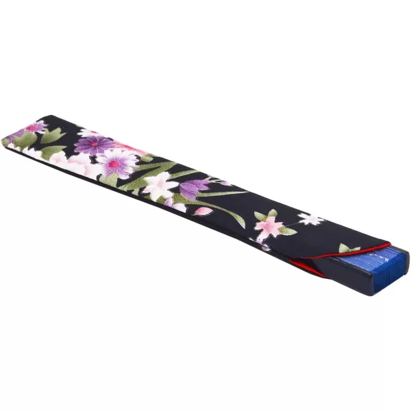 Amajiji 827quot Beautiful handcrafted Chinese Japanese hand held folding fan with firstclass bamboo spins and high quality traditonal silk fabrics HBSY 002
