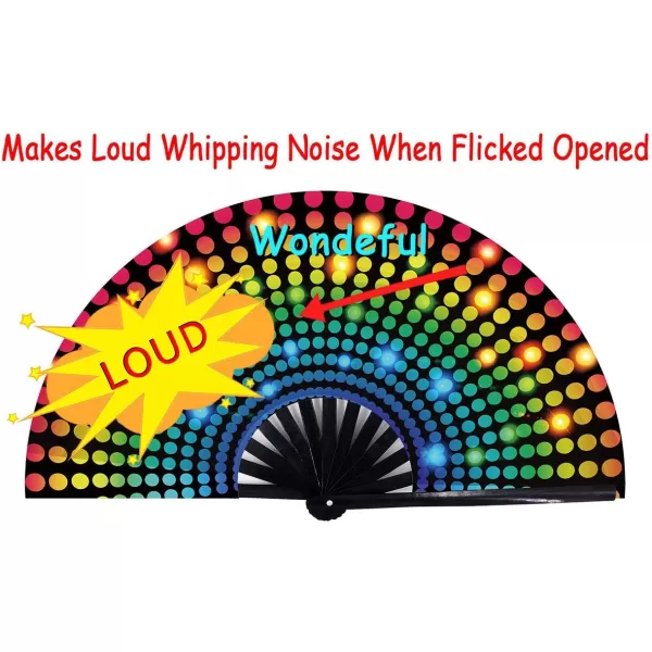Amajiji Large Folding Fan ChineaseJapanese Bamboo and NylonCloth Folding Hand Fan Hand Folding Fans for WomenMen Hand Fan Festival Fan Gift Fan Folding Fan Dance Fan Black atFestival ighting