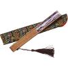 imageAmajiji 827quot21cm Hand Held Bamboo Silk Folding Fan Hand FanChineseJapanese Charming Elegant Vintage Retro StyleWomen Ladys Girls Best Gifts Black ButterflyLxhs1