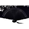imageAmajiji 827quot21cm Hand Held Bamboo Silk Folding Fan Hand FanChineseJapanese Charming Elegant Vintage Retro StyleWomen Ladys Girls Best Gifts Black ButterflyBlack1