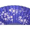 imageAmajiji 827quot21cm Hand Held Bamboo Silk Folding Fan Hand FanChineseJapanese Charming Elegant Vintage Retro StyleWomen Ladys Girls Best Gifts Black ButterflyBlue