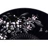 imageAmajiji 827quot21cm Hand Held Bamboo Silk Folding Fan Hand FanChineseJapanese Charming Elegant Vintage Retro StyleWomen Ladys Girls Best Gifts Black ButterflyBlack1