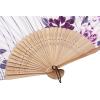 imageAmajiji 827quot21cm Hand Held Bamboo Silk Folding Fan Hand FanChineseJapanese Charming Elegant Vintage Retro StyleWomen Ladys Girls Best Gifts Black ButterflyLxhs1
