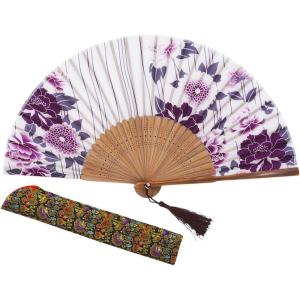imageAmajiji 827quot21cm Hand Held Bamboo Silk Folding Fan Hand FanChineseJapanese Charming Elegant Vintage Retro StyleWomen Ladys Girls Best Gifts Black ButterflyLxhs1