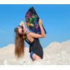 imageAmajiji UV Glow Rave Folding Hand Fan for FestivalsDragQueenBurlesque Large Clack Festival Hand Fan Rave Accessories for WomenWomenMen Starry SkyStarry Sky