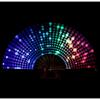 imageAmajiji UV Glow Rave Folding Hand Fan for FestivalsDragQueenBurlesque Large Clack Festival Hand Fan Rave Accessories for WomenWomenMen Starry SkyDj Light