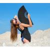 imageAmajiji Rave Fans Large Folding Hand Fan Line Dance Popping Fan Big Clap Fans Festival Fans Foldable for Line Dancing EDM Music Festival Party BlackBlack