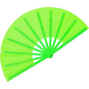 imageAmajiji Rave Fans Large Folding Hand Fan Line Dance Popping Fan Big Clap Fans Festival Fans Foldable for Line Dancing EDM Music Festival Party BlackGreen